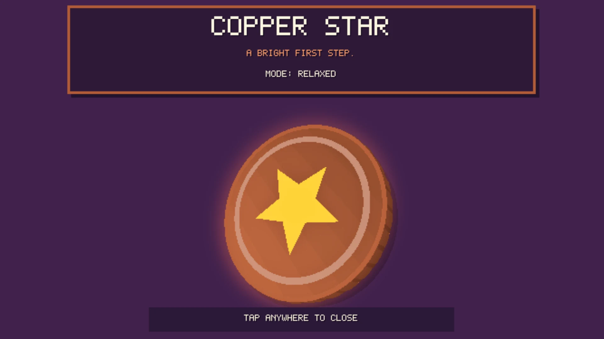 A large Copper Star coin trophy displayed in 3D